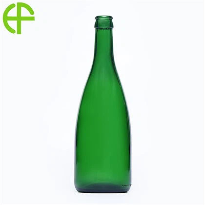 Γυάλινο μπουκάλι μπύρας Auchan 600ml Σκούρο πράσινο